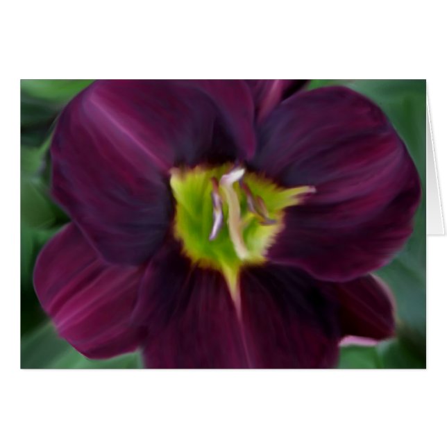 Deep Lila Card (Vorderseite (Horizontal))