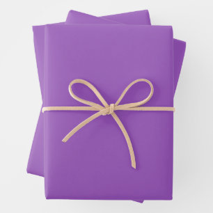Deep Lilac Solid Color Geschenkpapier Set