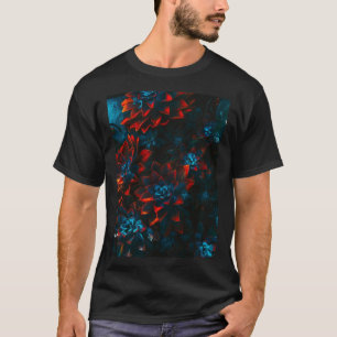 Deep Lotus Blume Graffiti Red & Blue Late Night U T-Shirt