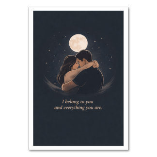 Deep Love Illustration Tischnummer