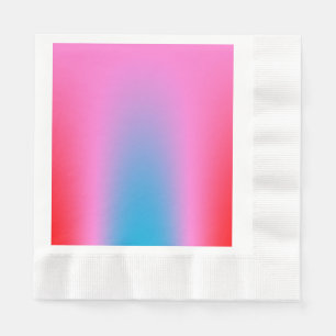 Deep Magenta Pink bis Rot & Blau Auric Ombre Serviette