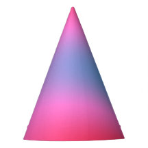 Deep Magenta Pink to Red & Blue Ombre Party