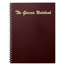 Deep Maroon Minimalistisch Abstrakt Notizblock