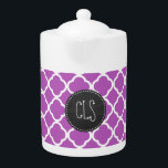 Deep Mauve Quatrefoil; Retro Chalkboard-Look<br><div class="desc">Sie werden dieses niedliche,  elegante,  Vintage Chalkboard-Design mit Deep Mauve Quatrefoil Design Liebe geben! Wir laden Sie ein,  in unserem Shop,  Baby Shower Boutique,  dieses coole Retro-Blackboard-Design auf vielen anderen großartigen individuell anpassbaren Produkten,  einschließlich Retro Baby Duwer Einladungen und Baby & Girl Geschenke! Vielen Dank!</div>