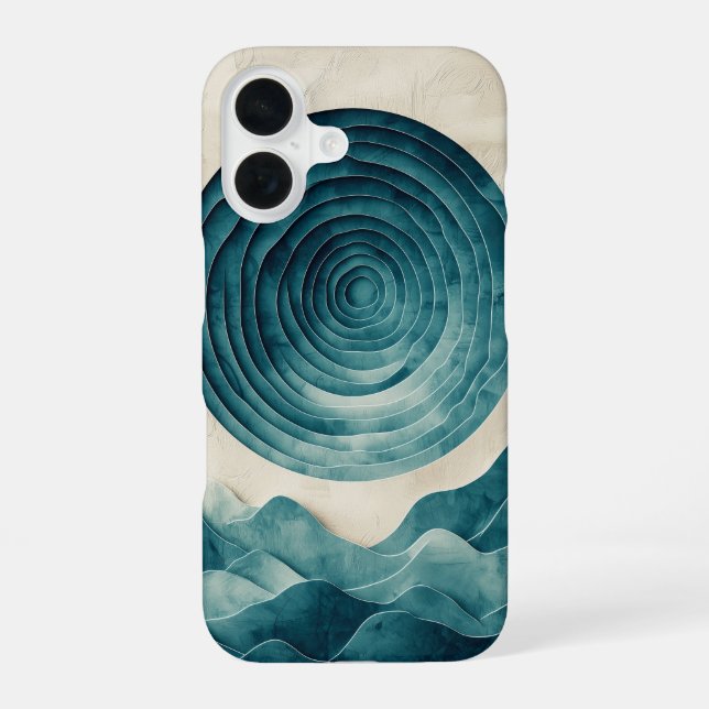 Deep Ocean Vortex TelefonCase iPhone 16 Hülle (Rückseite)