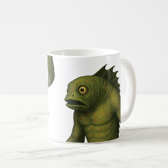 Deep One - Vom kosmischen Bestiar Innsmouth Kaffeetasse (VorderseiteRechts)
