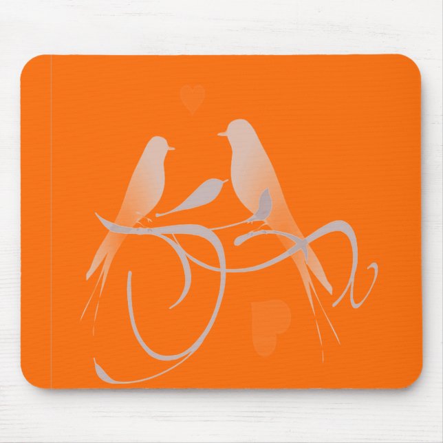 Deep Orange Mousepad (Vorne)