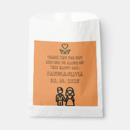 Deep Orange Wedding Geschenktütchen