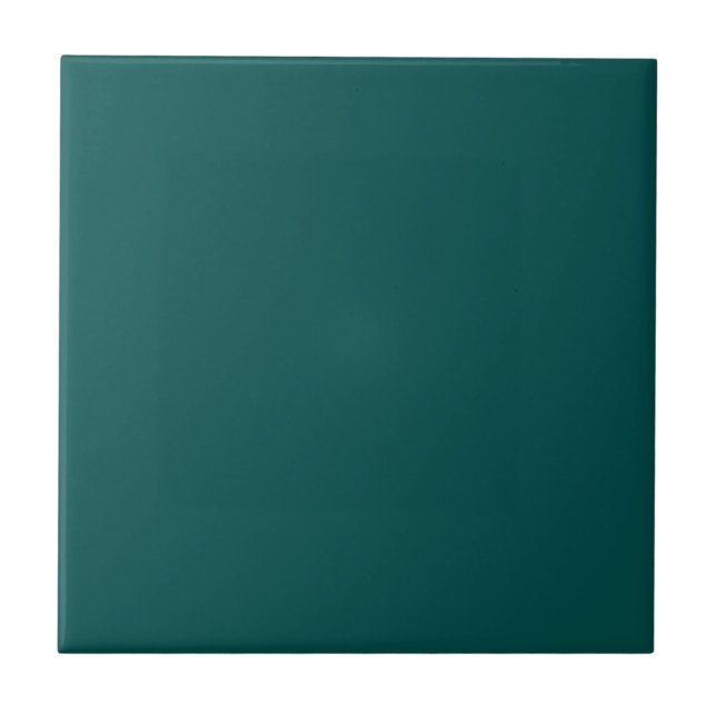 Deep Peacock Blue Color Fliese (Vorderseite)