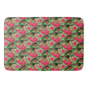 Deep Pink Dahlias Bath Mat Badematte