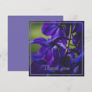 Deep Purple Delphinium Dankeskarte