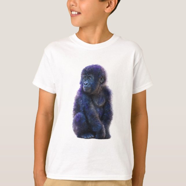 Deep Purple Primate Portrait T-Shirt (Vorderseite)