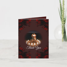 Deep Red Floral Elegante Gotische Hochzeit