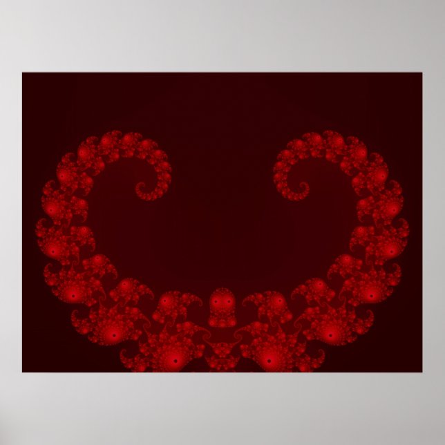 Deep Red Heart Poster (Vorne)