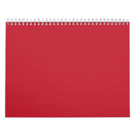 Deep Red Minimalist Background – Bold Solid Color Kalender
