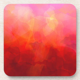 Deep Red Orange Yellow Watercolor Background Untersetzer