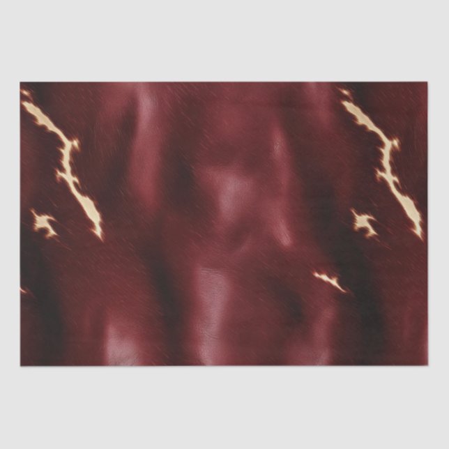 Deep Red Südwest Cowhide Seidenpapier (Vorderseite)