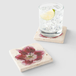 Deep Red Tullip Steinuntersetzer