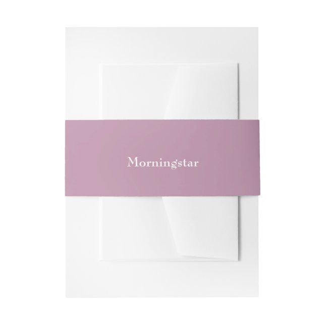 Deep Rose Wedding Einladung Bauchband Einladungsbanderole (Vorderseite Beispiel)