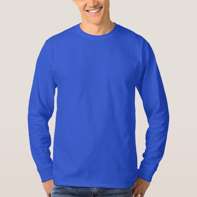 Deep Royal Men's Basic Long Sleeve T - Shirt (Vorderseite)