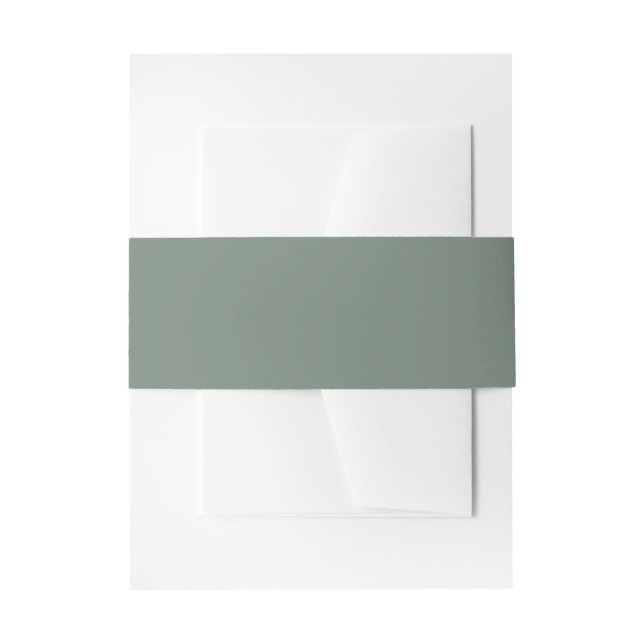 Deep Sage Green Einladungsbanderole (Vorderseite Beispiel)