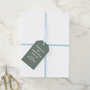 Deep Sage Green Geschenkanhänger