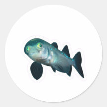 Deep Sea Barreleye Fisch Aufkleber, Transparenter