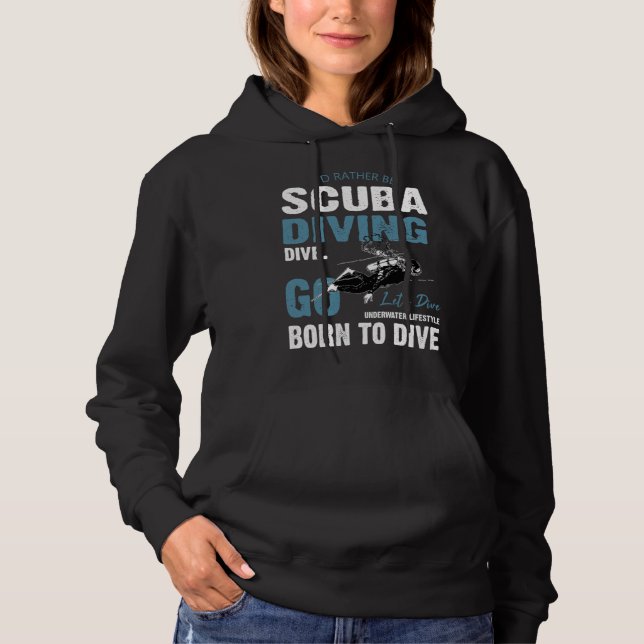 Deep Sea Diving Float Sea Diving Hoodie (Vorderseite)