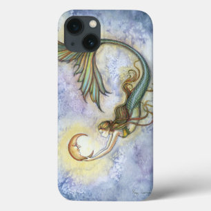Deep Sea Moon Mermaid Fantasy Art iPhone 13 Hülle