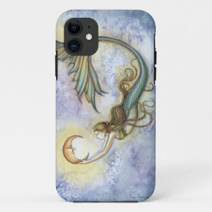 Deep Sea Moon Mermaid Fantasy Art iPhone 5 Fall title_seo2