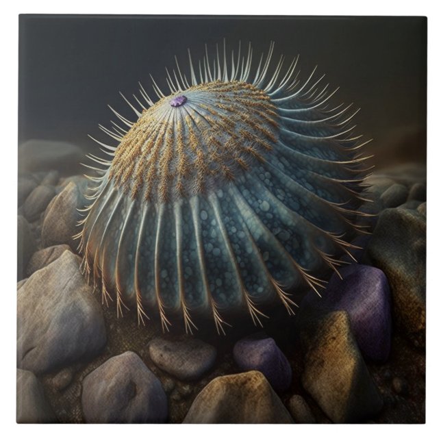 Deep Sea Urchin Fliese (Vorderseite)