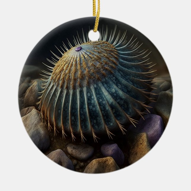 Deep Sea Urchin Keramik Ornament (Vorne)