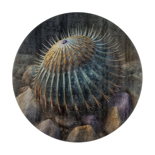 Deep Sea Urchin Schneidebrett (Vorderseite)