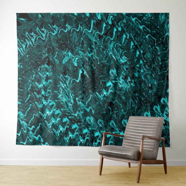 Deep Sea Whirlpool.... Wandteppich (Beispiel (Horizontal))