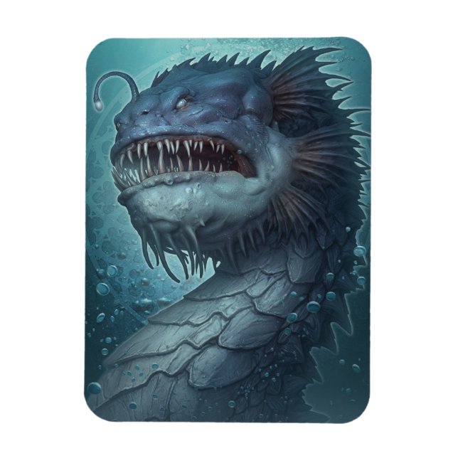Deep See Dragon Magnet von Kerem Beyit (Vertikal)