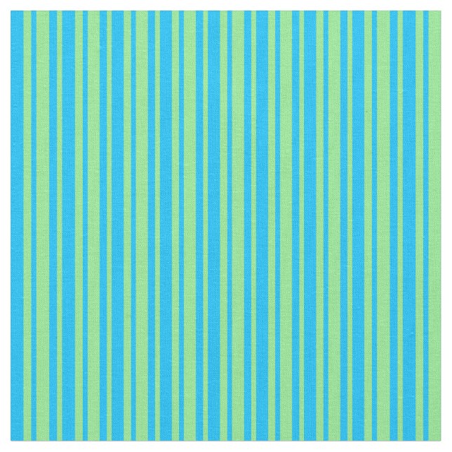 Deep Sky Blue und Light Green Cfarben Muster Stoff (Nahaufnahme)