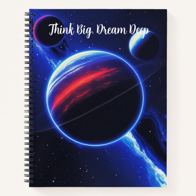 Deep Space Fade - Bold Galaxy Notebook Notizbuch (Vorderseite)