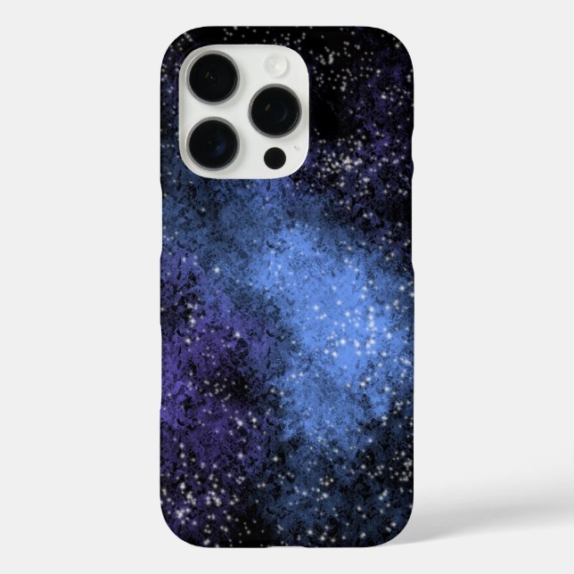'Deep Space Galaxy' Sternennacht iPhone 16 Pro  Hülle (Rückseite)
