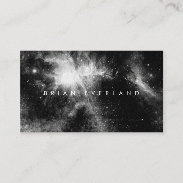 Deep Space Star Künstler Profil Kontakt Ernennung Terminkarte (Vorderseite)