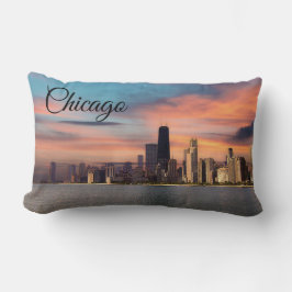 Deep Sunset over Chicago Lendenkissen