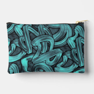 deep thought - black and teal : zubehörtasche