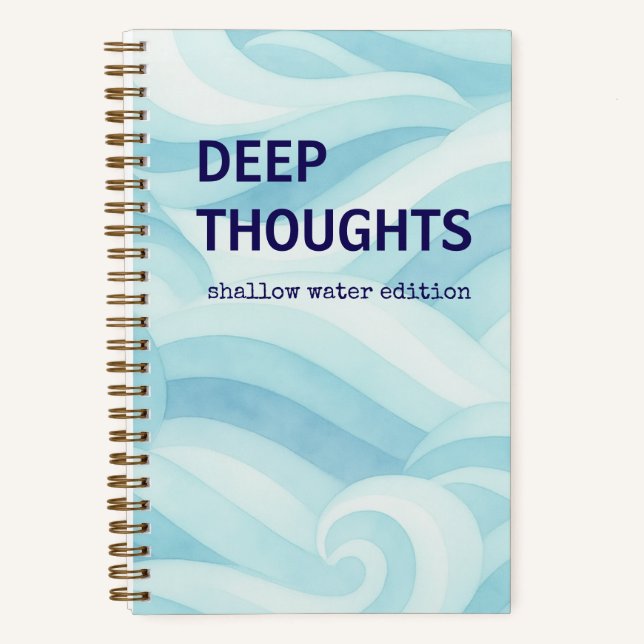 Deep Thoughts Journal | Strand-Vibes Notizbuch (Vorderseite)