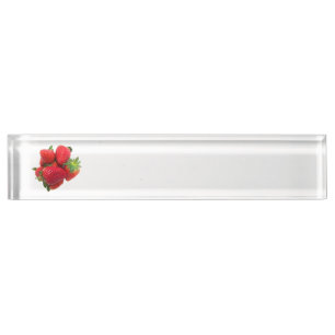 Deep Traum Erdbeeren Image Namensplakette