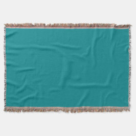 Deep Turquoise Throw Blanket Decke