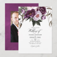 Deep Velvet Floral Wedding Foto