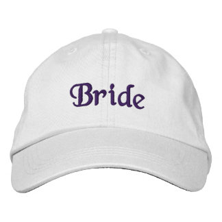 Deep Violet Bride bestickter Hut