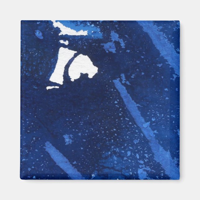 "Deep Water #4" Abstrakt Art Magnet (Vorne)