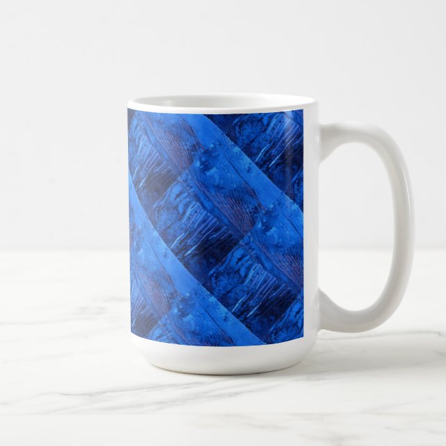 "Deep Waters #4 Tiled" Abstract Design Mug (Droite)
