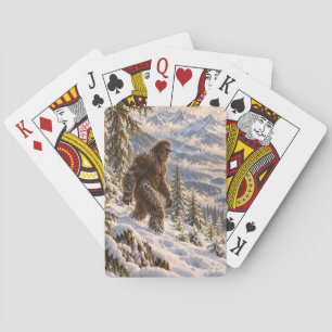 Deep Winter Bigfoot Spielkarten