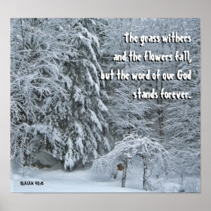 Deep Winter Christlich Poster